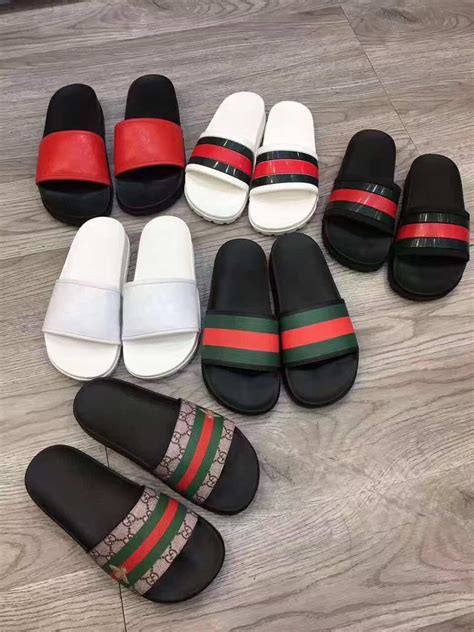 replica gucci logo sandals|Gucci slides are they real.